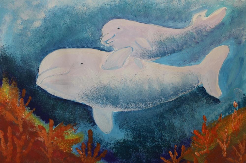 Калабухова Мария, 10 лет, «Белые киты Белого моря»